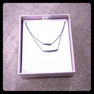 Summer and Rose double bar necklace